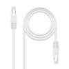 Nanocable Network Cable RJ45 Cat.6 UTP AWG24 0.50m - White Color-10.20.0400-W