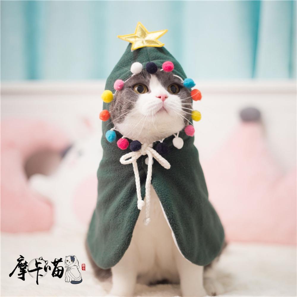 Dog Christmas Cat Cape, Camouflage Christmas Tree Cape Cape Cat Dog Holiday Clothes Christmas Outfit