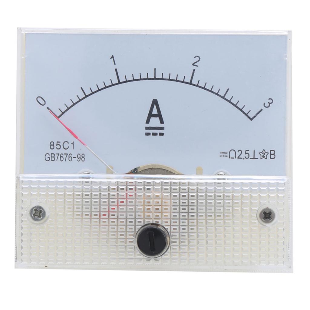 85C1 DC 0~3A HighAccuracy Current Meter ABS Pointer Type Ammeter Analog Panel Amperemeter