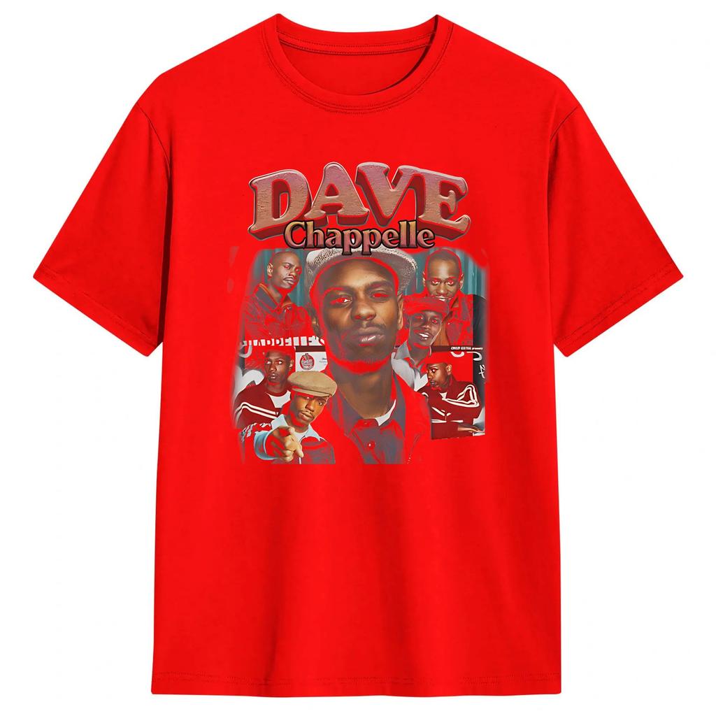 Funny Dave Chappelle TShirt Summer Cotton TShirts For Unisex Harajuku Printed Tee Shirt Short Sleeve Vintage Clothing