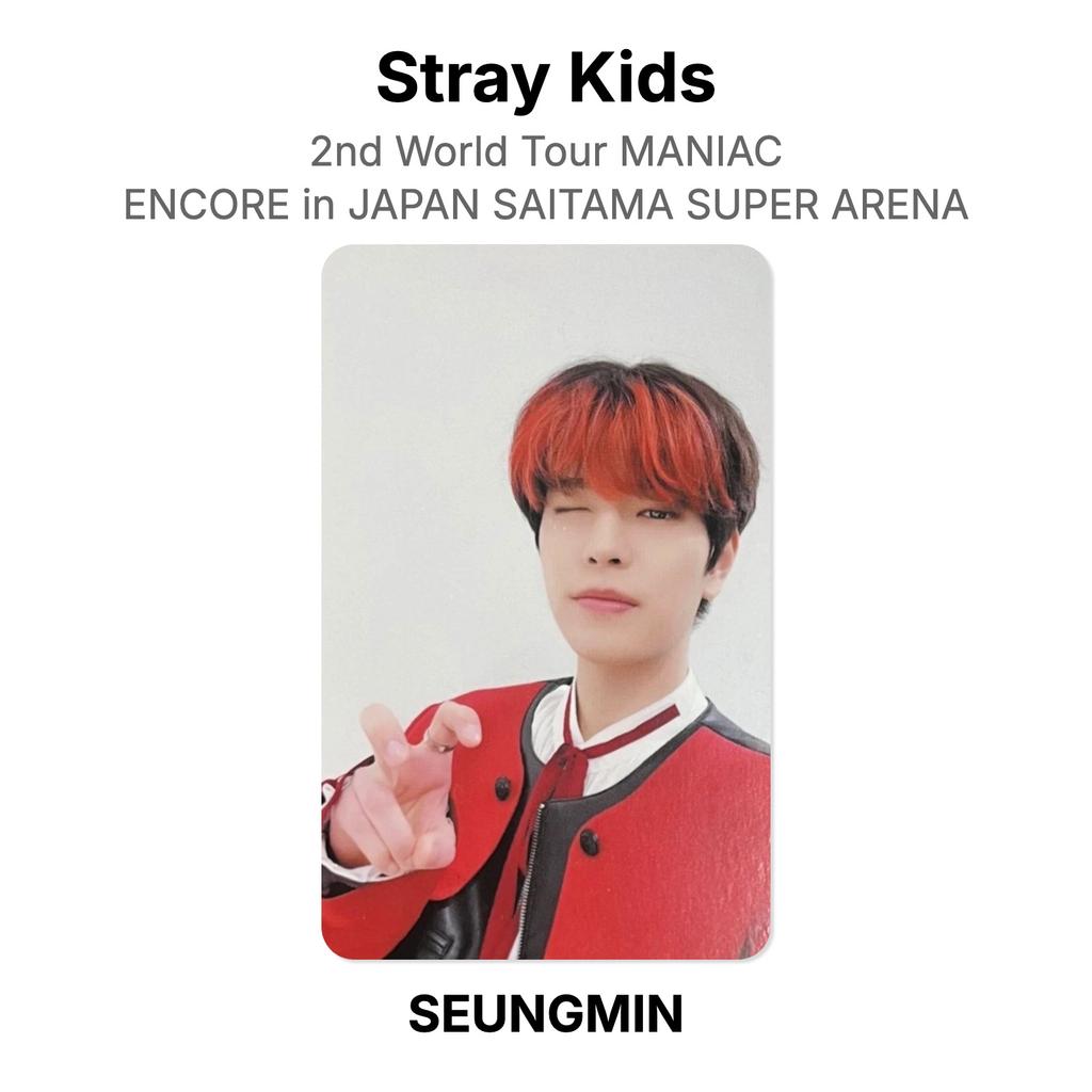 Stray Kids 2nd World Tour MANIAC ENCORE in JAPAN SAITAMA SUPER ARENA Official Photocard