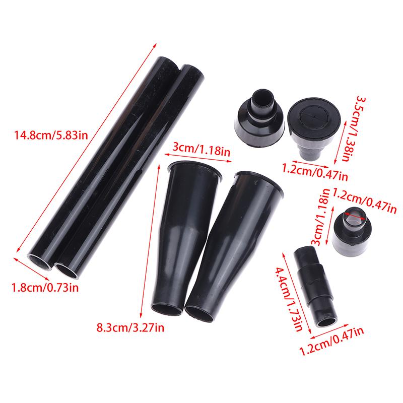 8Pcs/Set Plastic Tubes Nozzle Head Multifunctional Pool Set Fountain Sprinklers Tip Watering Black Fountain Durable Practical