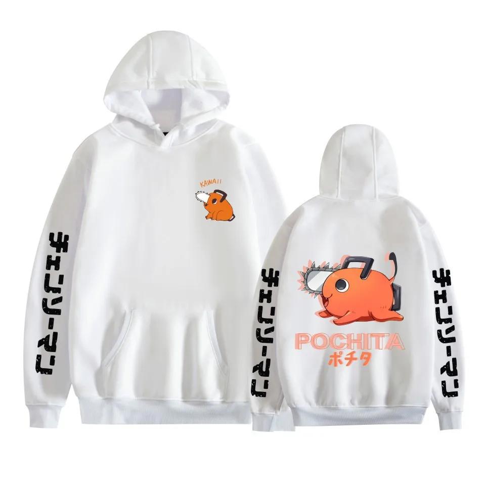 Pochita Chainsaw Man Mikiny Pánská Móda Mikiny s Dlouhým Rukávem Dámské Ležérní Harajuku Streetwear Pulovry Sudaderas Top