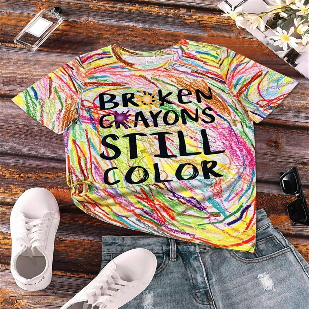 Neon Green And Pink Zebra Print Loose Fit T Shirt Women Casual Short Sleeve Top Fashion Statement Blouse for Casual Attire