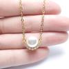 Smiling Angel Nanyang Fresh Style Pearl Necklace - Round Smile Face Christmas Gift Choker