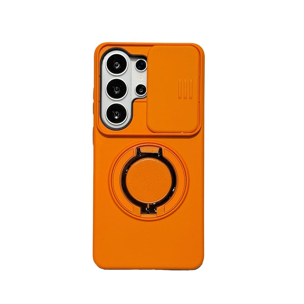 Fashion Hybrid Rugged Shockproof Phone Ring Stand Case Back Cover + Lens Protection For Samsung Galaxy S26 Ultra
