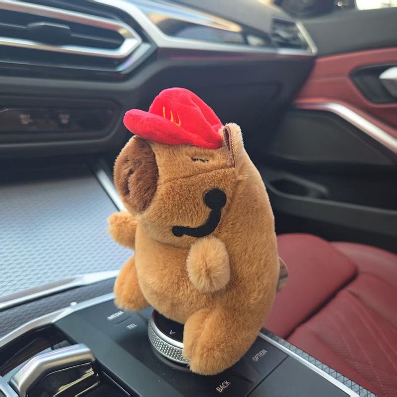 

1 шт. забавная плюшевая кукла капибара картофель фри хлеб серия гурманов брелок еда капибала кулон мультяшное животное брелок