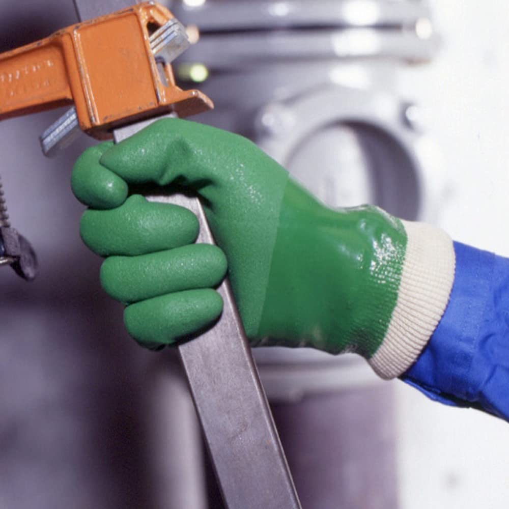 Showaglove Arbeitshandschuhe 600 Grün LL 1 Paar Nr. Trikot, Größe, (Satz 2)
