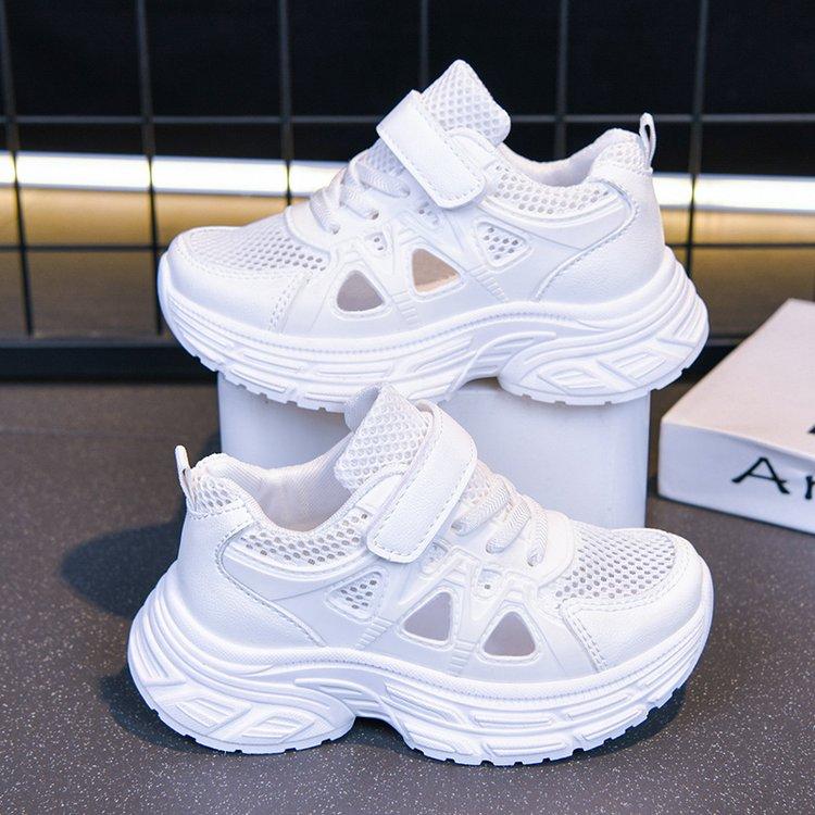 Summer Sport Shoes For Children Hollow Out Breathable Teenager Kid's Sneakers Anti-slippery Outdoor Running Footwear Boys Girls
