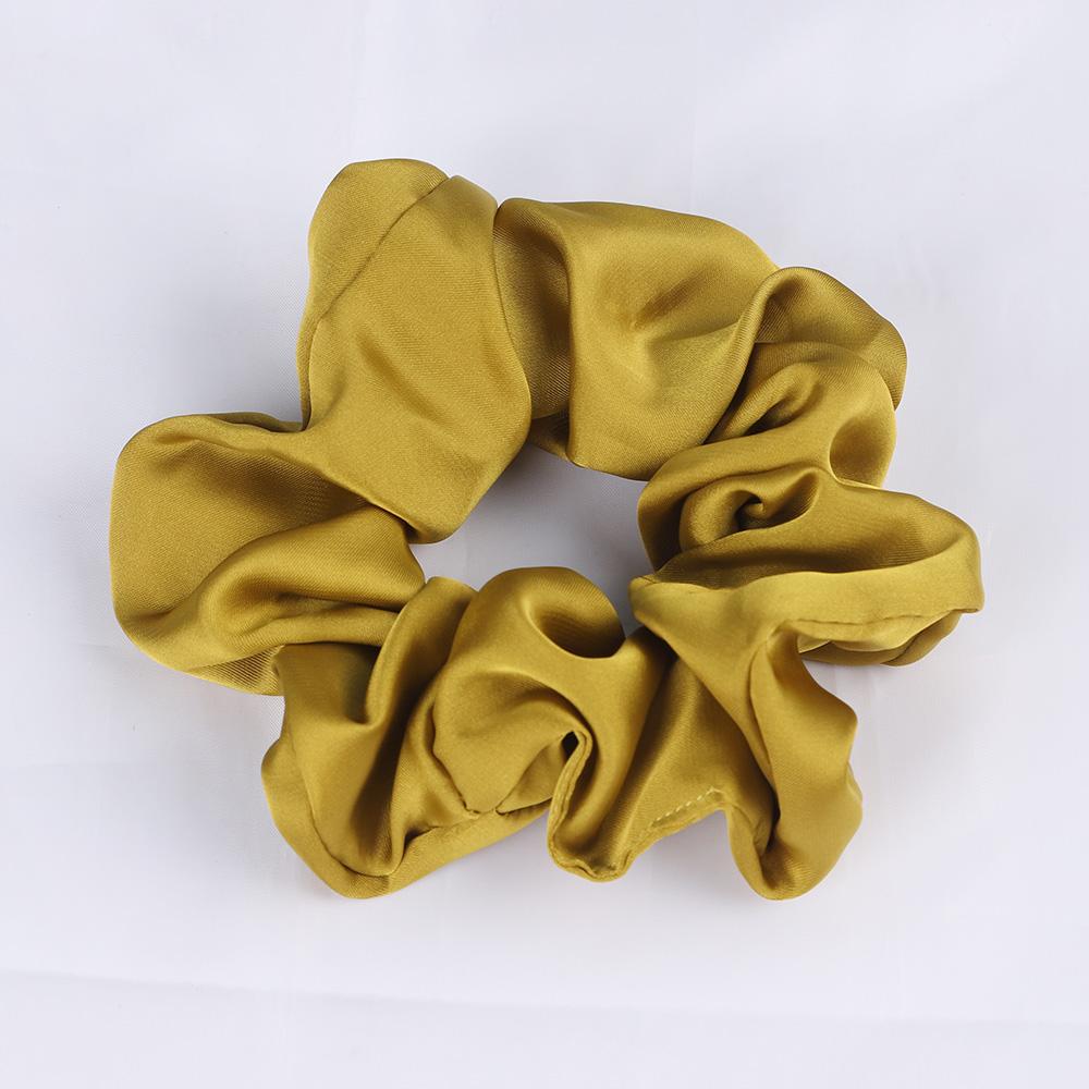Silk Satin Scrunchies Elastic Hair Bands Women Girls Ponytail Holder Hair Ties Headbands High Quality Hair Accessories Fashion