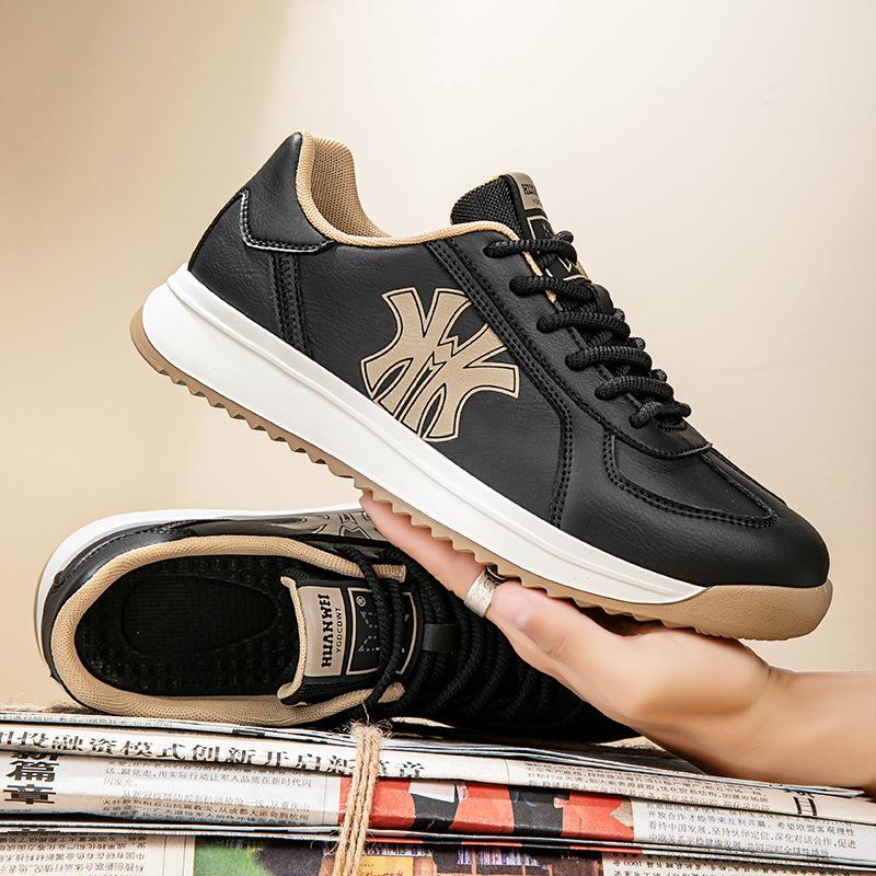 Letter printing light luxury dad shoes men's retro style Forrest Gump shoes spring new full leather casual shoes sports run