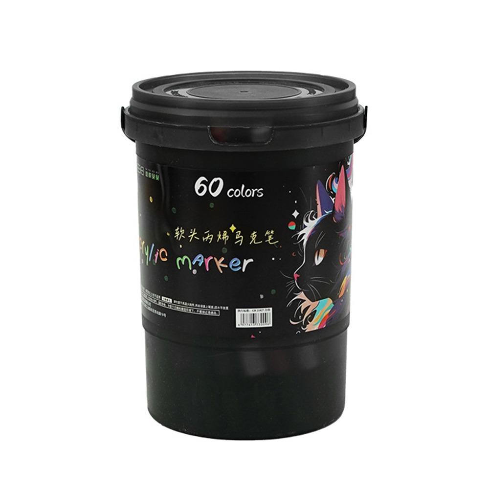 Non-toxic Acrylic Marker Pen Multiple Colors Soft Headed Marker Kindergarten Painting