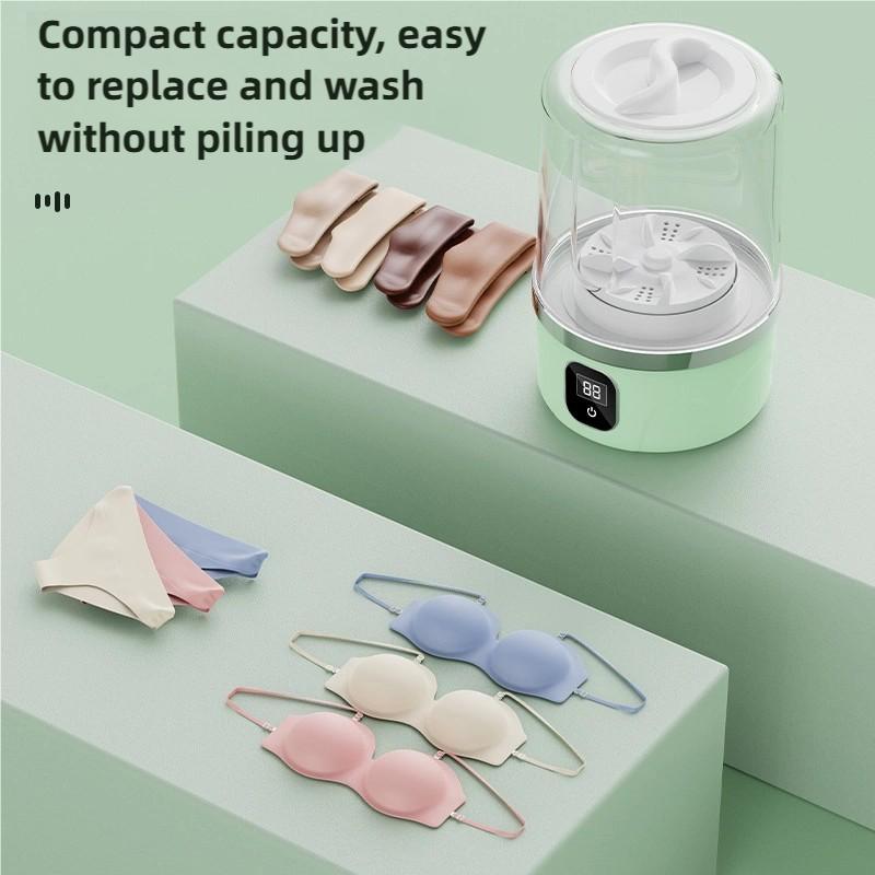 New Portable Wireless Washing Machine Compact Laundry Equipment Clothing Cleaning Tool Ideal for Dorms, Travel, Camping, Hotels
