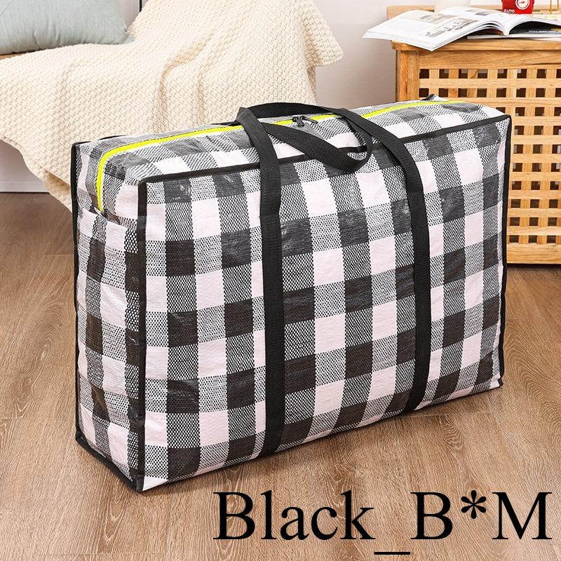 1/2pcs Heavy Duty Storage Bags with Zipper - Waterproof Foldable Moving Bags for Clothes, Blankets, Seasonal Decor
