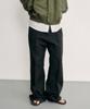 Leondi Press Semi-Wide Cotton Slacks - Black