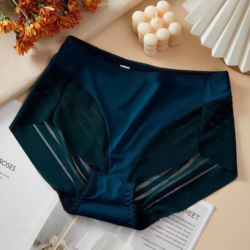 Sexy Lace Panties Women's Underpants Large Size Mid-Rise Waist Briefs Breathable Lift Buttocks Female Underwear