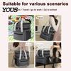 Large Capacity Lunch Cooler Insulated Double Deck Bag, Quilted Leakproof Thermal Tote, Bag for Soup Portable with Shoulder Strap Carrier