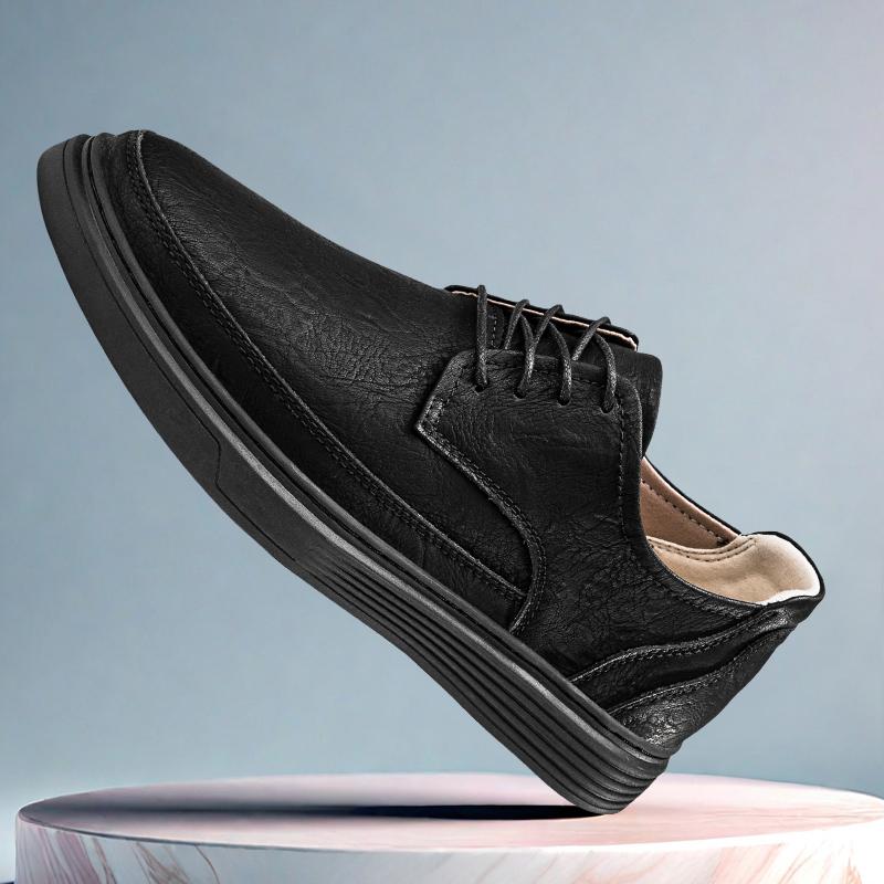 Fashion Men Oxfords Leather Shoes Lace Up British Style Mens Casual Shoes Brand Summer Punching Leather Breathable Moccasins Size 36-48