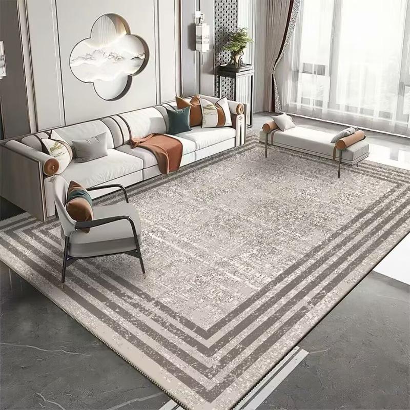 Classic Euro-American Foldable Carpet Washed Cotton Ethnic Area Rug for Living Room Bedroom Home Decor Non-Slip Easy To Clean