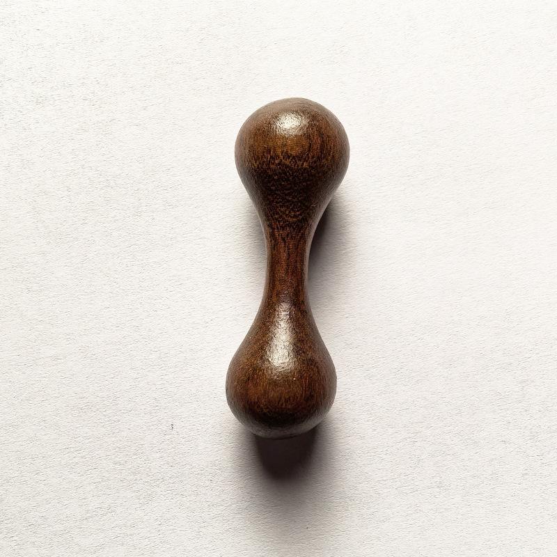 Wooden Finger Bone Toys Rotating Polishing Hand Spinner Dumbbell Golden Sandalwood Decompression Toy Gifts