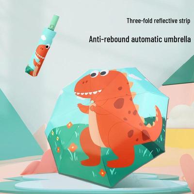 Dětský roztomilý potisk Automatická bezpečnost Anti-rebound UV ochrana Skládací slunečník