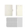 Pu Leather Loose-Leaf Notebook Macarone Color Budget Binder  Office Stationery Supplies