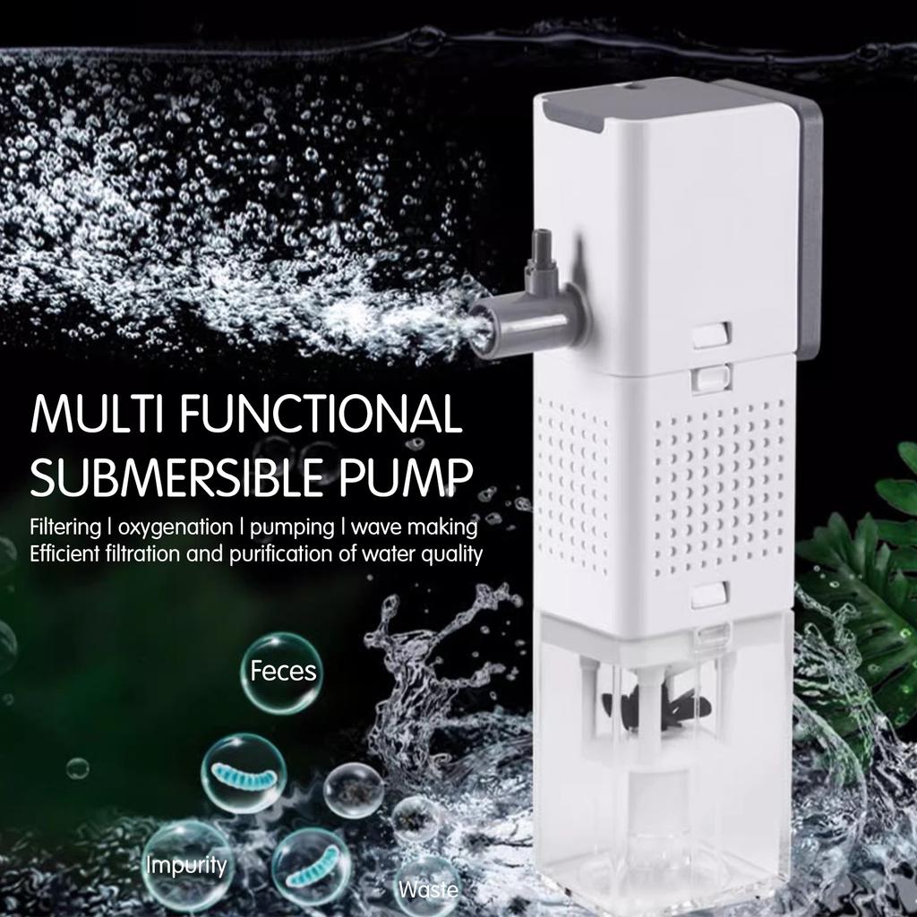 Hang-on-Back Aquarium Filter Quiet Water Pump Submersible Aquarium Filter for Aquarium Circulating Water