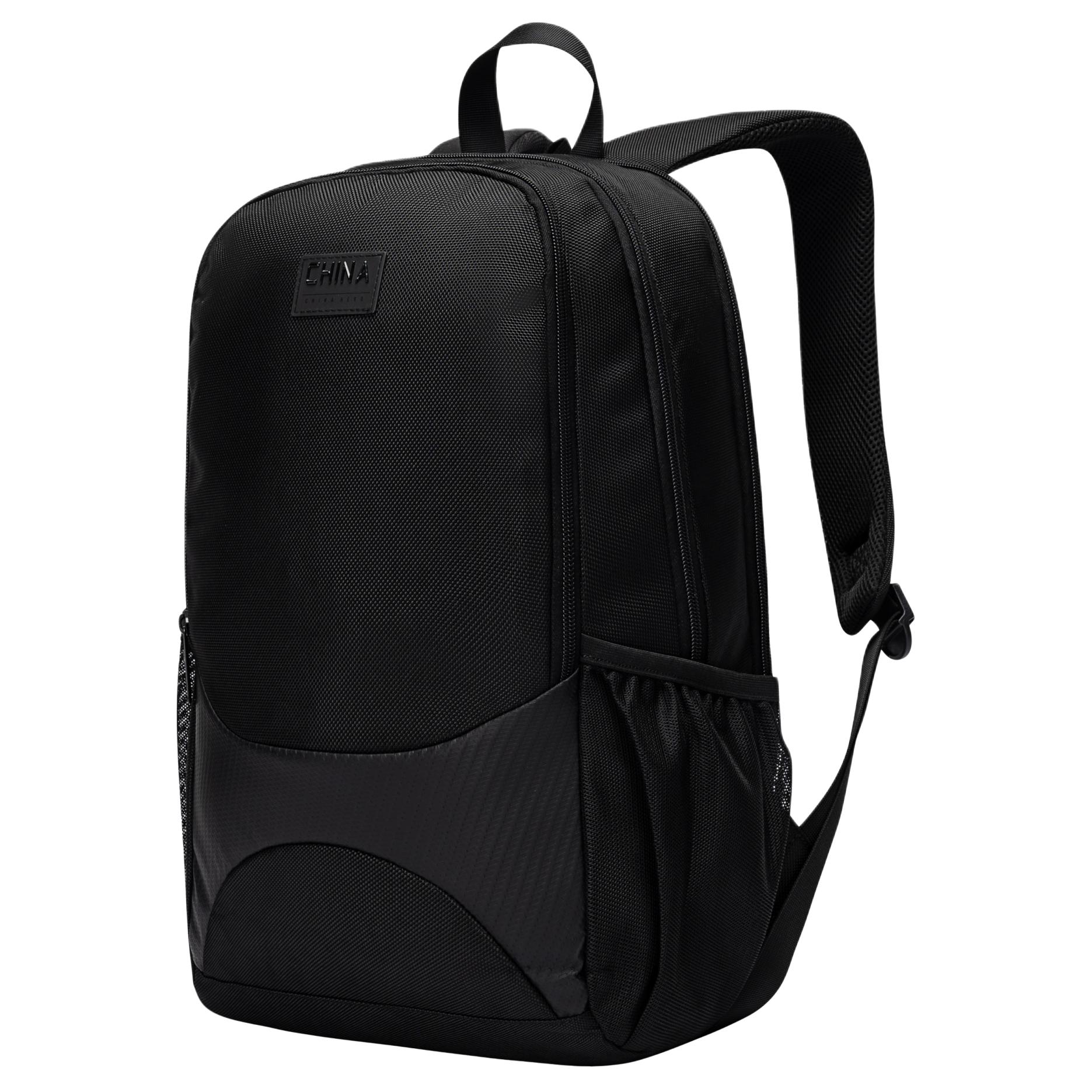 Anta Commuter Daily Casual Versatile Simple Outing Fabric Backpack Unisex Backpack Black 192547154-1 Black