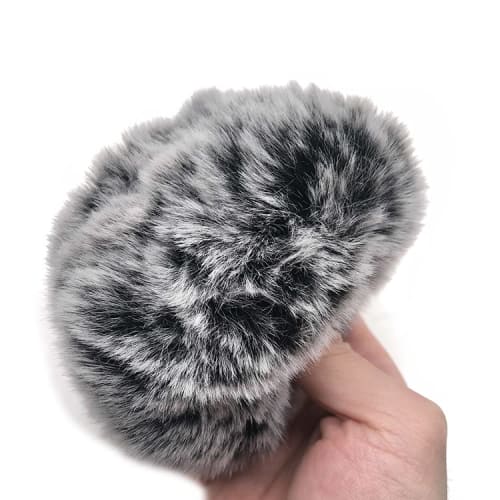 1-Piece Microphone Windscreen, Furry Microphone Cover, Microphone Accessory, Microphone Windscreen for Digital Video Recording Microphones, Outdoor Wi