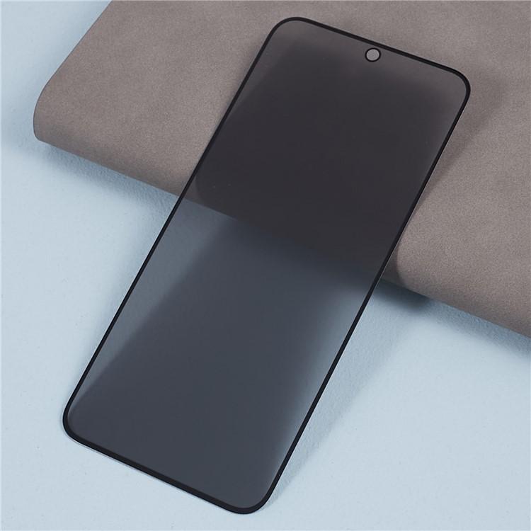 For Samsung Galaxy S25 Edge Anti-Spy Screen Protector 0.18mm Tempered Glass Film (Fingerprint Unlock Version)