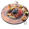 Portable Electric & Carbon Dual-Use Stove with Fire Pit Set for Outdoor Courtyard and Home Use, Foldable Design