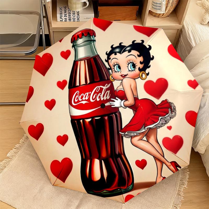 Christmas Gift Halloween Theme Bear Truck Coca Cola umbrella is suitable for all seasons, including home travel and outdoor activities Y17