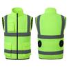 Vestă de lucru răcoritoare pentru exterior pentru bărbați, cu benzi reflectorizante și ventilator - Aer condiționat de vară pentru salubritate și administrația drumurilor.