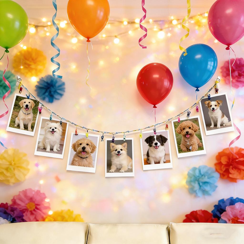 Handwoven Pet Toy Storage Rope With 10 Colorful Clips Multifunctional Hanging Organizer For Party Wall Decor Photo Display Stuffed Animal Storage