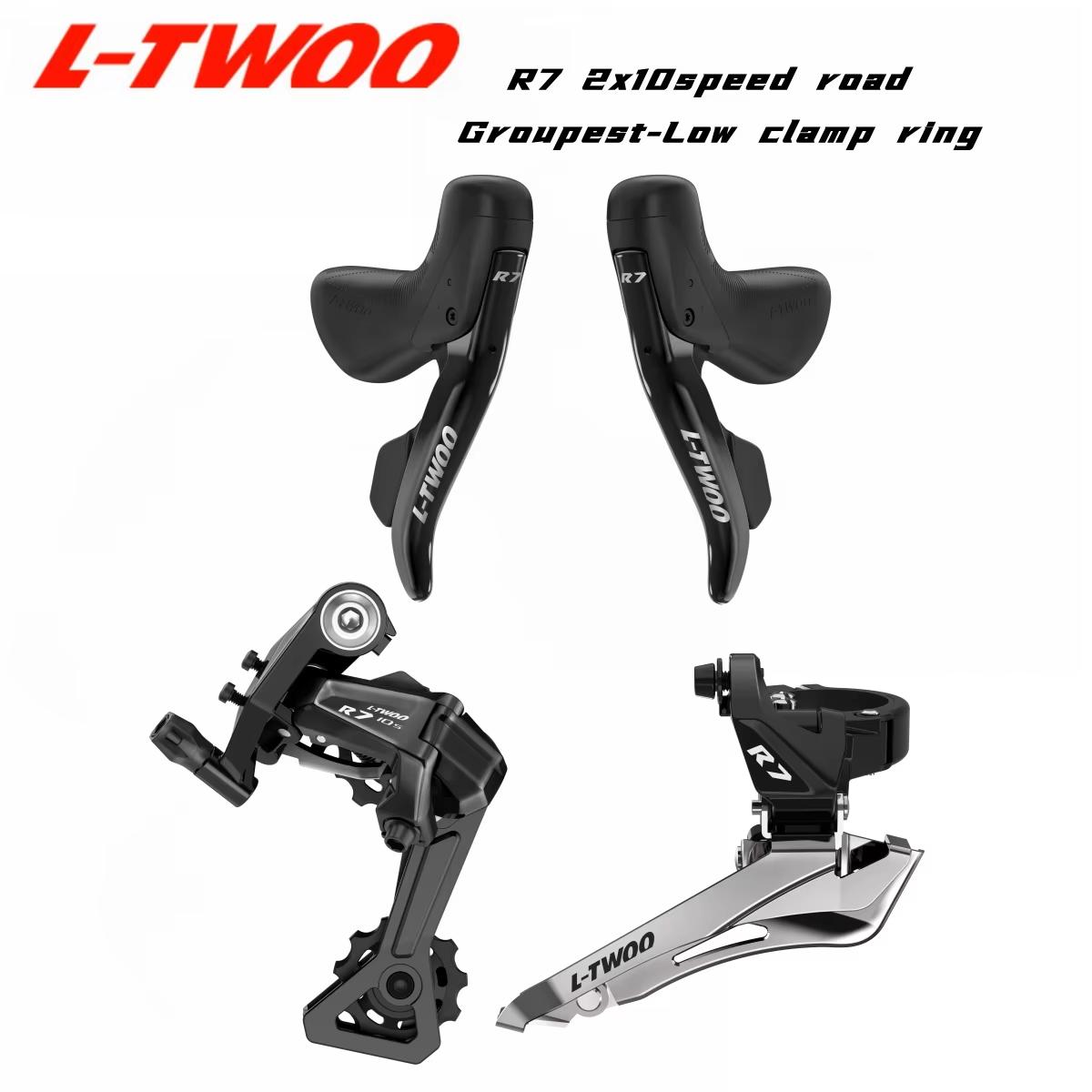 LTWOO R7 2x10 Speed, 20s Road Groupset, Shifter + Rear Derailleurs + Front Derailleurs  4700, R3000 FD Brazed-On Mount