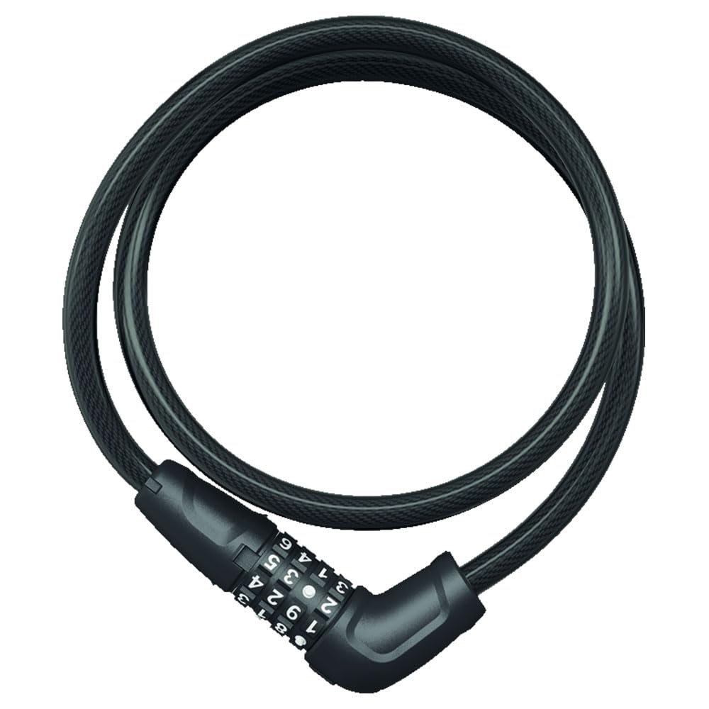ABUS Bicycle Cable NUMERINO Lock, Black, 85cm, 5410C/85 W/SCMU