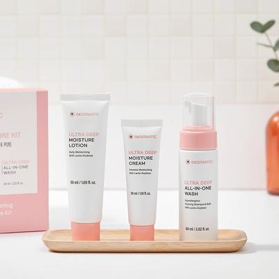 Ultra Deep Moisture Kit (Lotion 50mL+Cream 30mL+Wash 60mL)