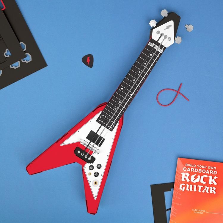 Zestaw konstrukcyjny dla dzieci zbuduj swoją gitarę diy gitara