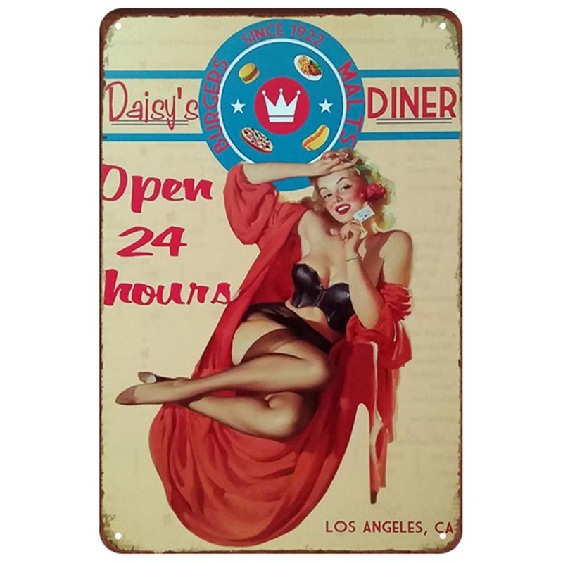 Fruit Bakery Dessert Metal Tin Signs Sweet Plaque Kitchen Wall Art Iron Painting Pub Plaque Club Bar Restaurant Decor Plate