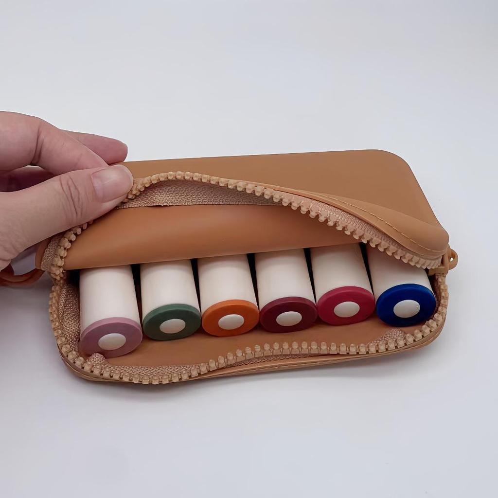 Silicone Zipper Bag: Compact Waterproof Cosmetic and Passport Pouch