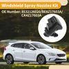 Windshield Washer Nozzle Kit for Ford Fiesta 11-22 No.8532126020 with Gaskets t Hose Connector,Straight Hose Connector,Y Hose Connector
