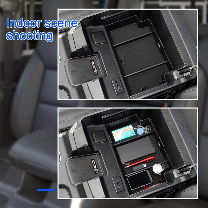 For GMC Sierra -2024  Armrest Box Storage Box Modification Stowing Tidying Box Car Internal Accessories