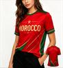 Morocco Style Soccer Jersey Football Tee Fan Jersey Gift Sports T-Shirt Summer Breathable Short Sleeve Casual Fashion Streetwear