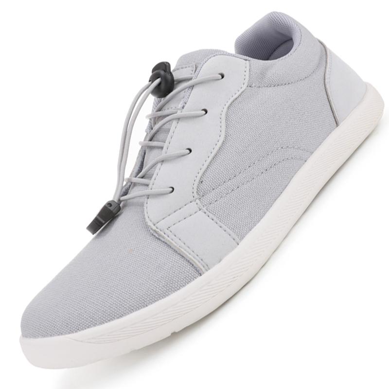 Unisex Barefoot Shoes Men Casual Canvas Shoes Wide Toe Minimalist Walking Shoes Slip On Zero Drop Sole Cross-Trainer Sneakers
