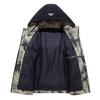 Hooded Winter Coat for Men Thickened Padded Warm Down Cotton Jacket