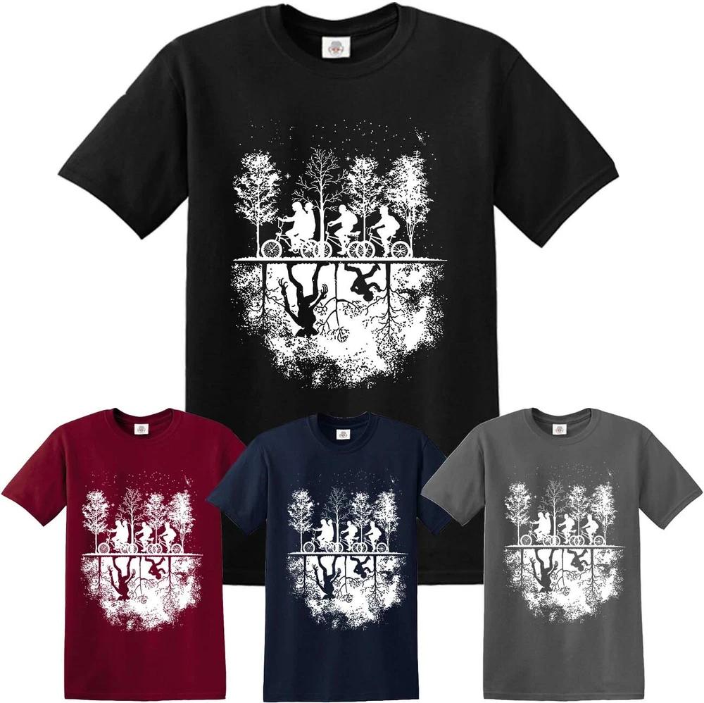 Upside down world tshirt things tree ladies mens kids tshirt 2XL