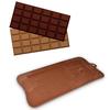 4-Pack Silicone Chocolate Molds for Homemade Chocolate, Candy, Jelly, or Ice Cubes, Brown, Rectangle