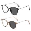 2pcs Pochromic Anti Radiation Eyeglass Metal Computer Glasses Anti Blue Light Eyeglasses For Woman/Man