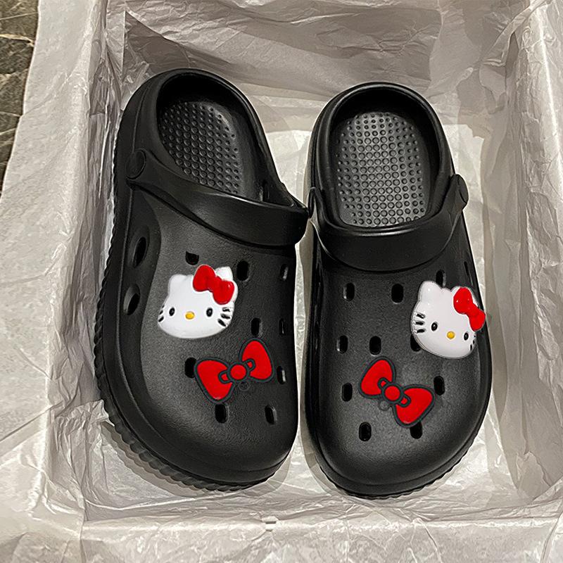 Slippers new summer outer wear thick-soled soft-soled heightening Mori flat-bottomed slippers