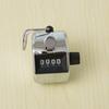 1Pc Metal Pure Mechanical Counter Pointer Student Movement Count 4-digit Hand Counter